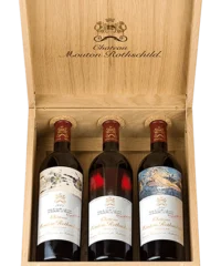 Caisse Luxe Chêne Mouton Rothschild 2005-2009-2010 Die Kassette Mit 3 Fl.