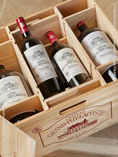 Caisse Variation "Château Grand-Puy-Lacoste" 2022 1 Kiste Mit 1 Doppel-Magnum, 2 Magnum Und 4 Flaschen 1 Caisse Variation "Château Grand-Puy-Lacoste" 2022 1 Kiste Mit 1 Doppel-Magnum, 2 Magnum Und 4 Flaschen