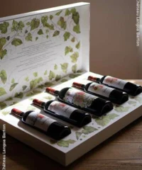 Château Langoa Barton : Coffret Langoa Barton 200 Ans Kassette 4 Flaschen + 1 Magnum